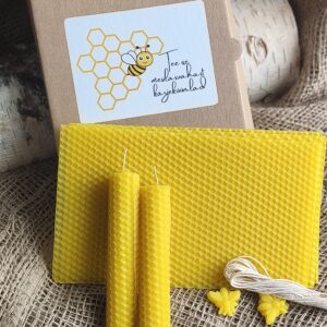 Mesilasvahast kärjeküünalde valmistamise komplekt